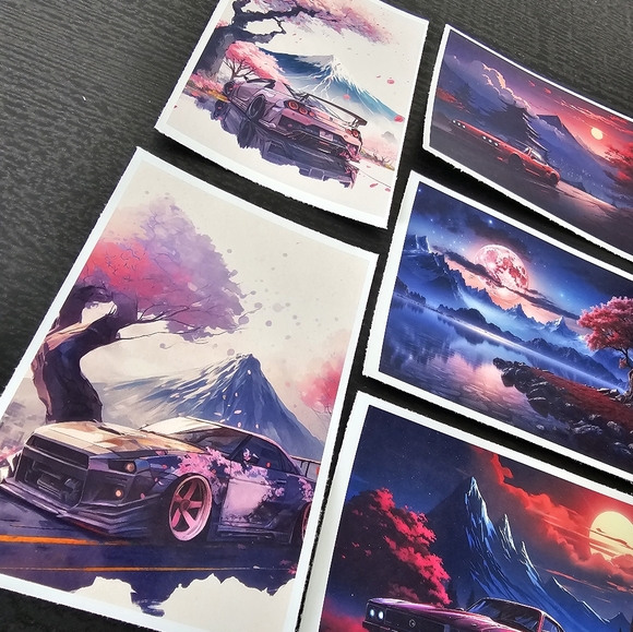 Fantasy Stockcar Stickers 6 Pack - Picture 5 of 5